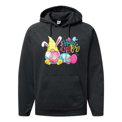 Gnome Easter Egg Hunt Gnomes Bunny Happy Easter Day Gifts Performance Fleece Hoodie