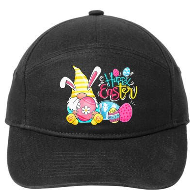 Gnome Easter Egg Hunt Gnomes Bunny Happy Easter Day Gifts 7-Panel Snapback Hat
