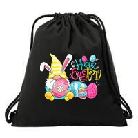 Gnome Easter Egg Hunt Gnomes Bunny Happy Easter Day Gifts Drawstring Bag