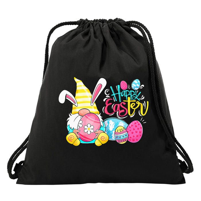 Gnome Easter Egg Hunt Gnomes Bunny Happy Easter Day Gifts Drawstring Bag