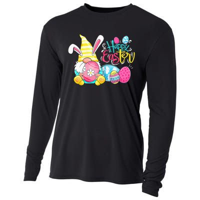 Gnome Easter Egg Hunt Gnomes Bunny Happy Easter Day Gifts Cooling Performance Long Sleeve Crew