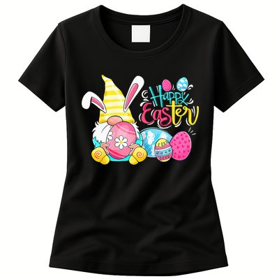 Gnome Easter Egg Hunt Gnomes Bunny Happy Easter Day Gifts Womens T-Shirt