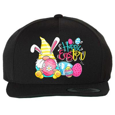 Gnome Easter Egg Hunt Gnomes Bunny Happy Easter Day Gifts Wool Snapback Cap