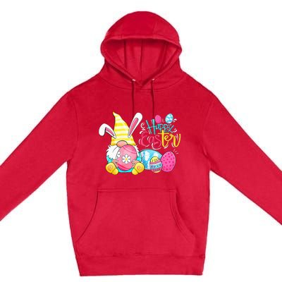 Gnome Easter Egg Hunt Gnomes Bunny Happy Easter Day Gifts Premium Pullover Hoodie