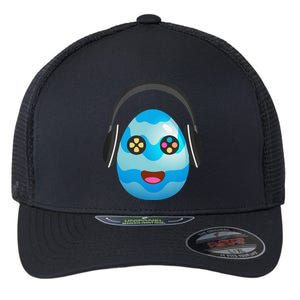 Gamer Egg Easter Day Cute Videogame Controller Gaming Flexfit Unipanel Trucker Cap