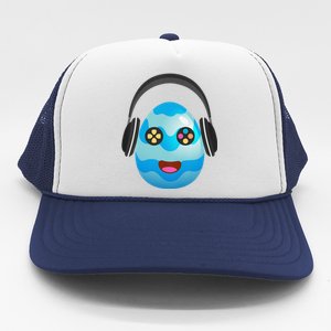 Gamer Egg Easter Day Cute Videogame Controller Gaming Trucker Hat