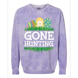 Gone Easter Egg Hunting Gift Colorblast Crewneck Sweatshirt