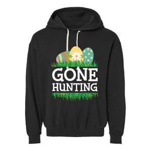 Gone Easter Egg Hunting Gift Garment-Dyed Fleece Hoodie