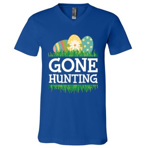 Gone Easter Egg Hunting Gift V-Neck T-Shirt