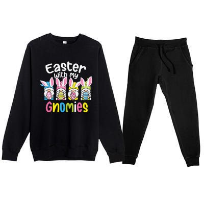 GNOME EASTER  Easter Outfit Easter Premium Crewneck Sweatsuit Set