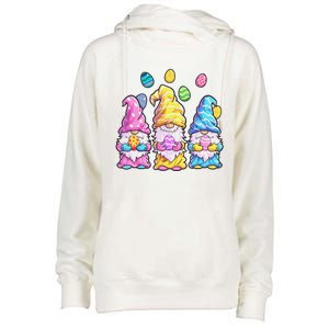 Gnome Easter Easter Easter Womens Funnel Neck Pullover Hood