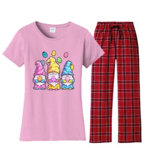 Gnome Easter Easter Easter Women's Flannel Pajama Set