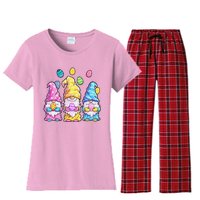 Gnome Easter Easter Easter Women's Flannel Pajama Set