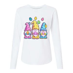 Gnome Easter Easter Easter Womens Cotton Relaxed Long Sleeve T-Shirt