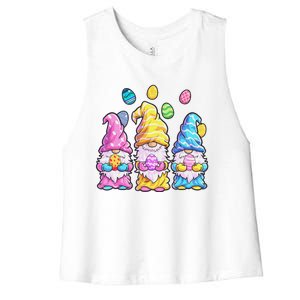 Gnome Easter Easter Easter Women's Racerback Cropped Tank