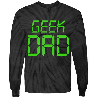 Geek Dad Tie-Dye Long Sleeve Shirt