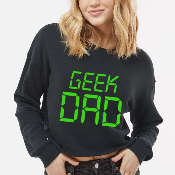 Geek Dad Cropped Pullover Crew