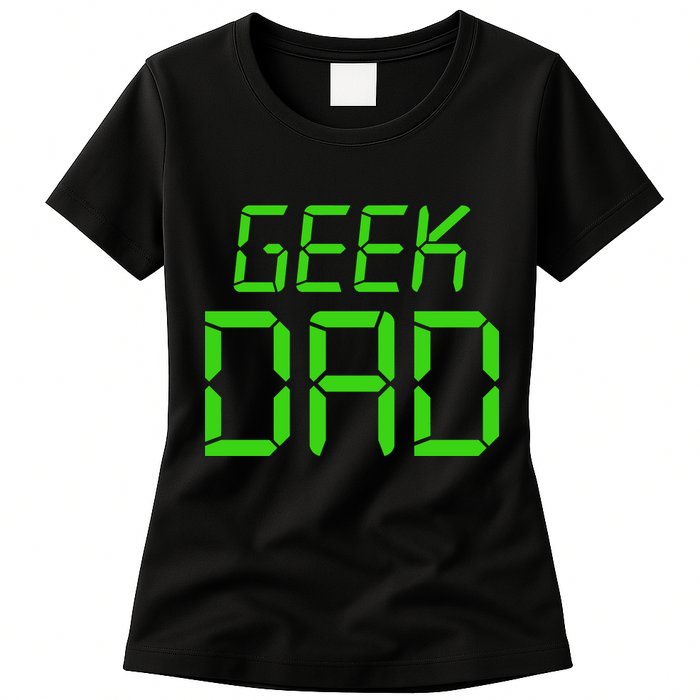 Geek Dad Womens T-Shirt