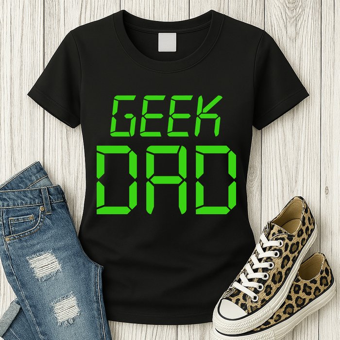 Geek Dad Womens T-Shirt