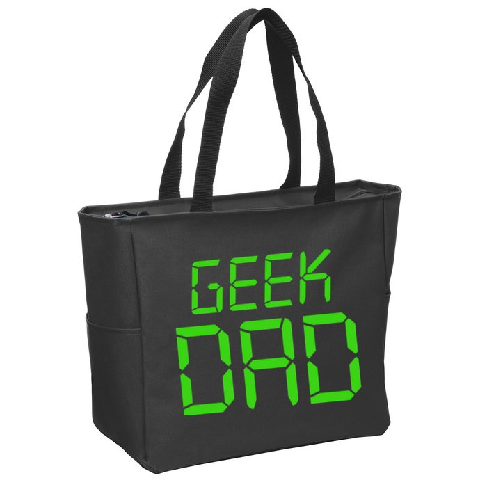 Geek Dad Zip Tote Bag