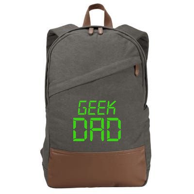 Geek Dad Cotton Canvas Backpack