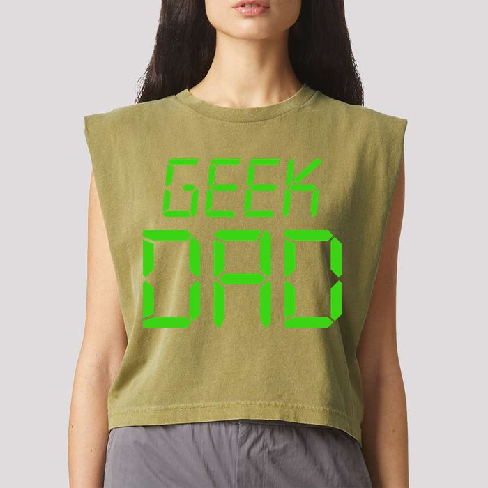Geek Dad Garment-Dyed Women's Muscle Tee