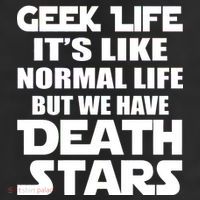 Geek Life Is Normal But We Have Death Stars Adult Drive Performance Visor