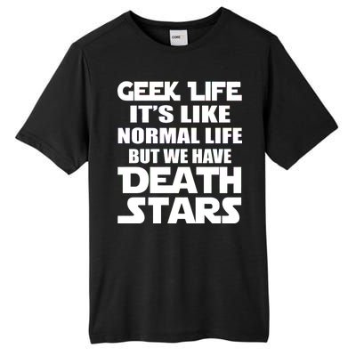 Geek Life Is Normal But We Have Death Stars Tall Fusion ChromaSoft Performance T-Shirt