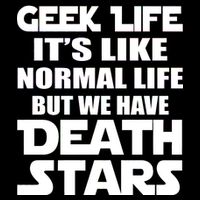 Geek Life Is Normal But We Have Death Stars 16 in Basic Backpack