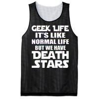 Geek Life Is Normal But We Have Death Stars Mesh Reversible Basketball Jersey Tank