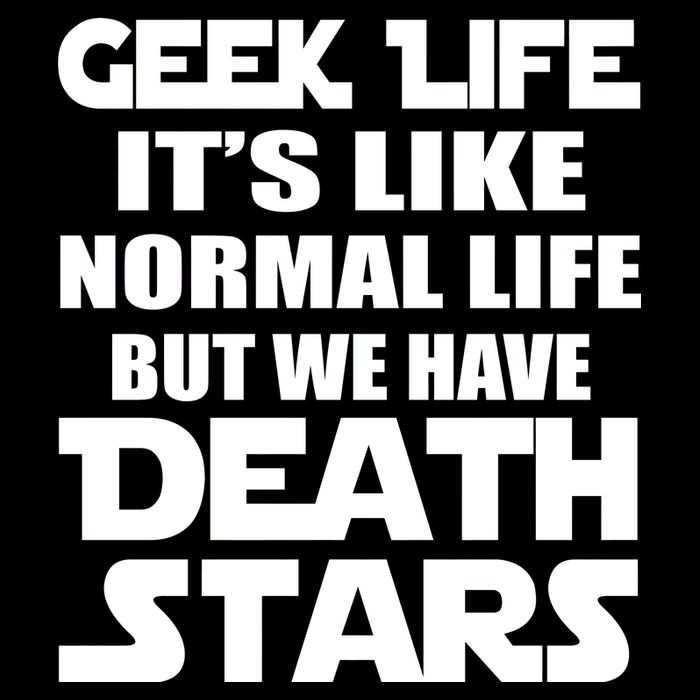 Geek Life Is Normal But We Have Death Stars Cropped Pullover Crew