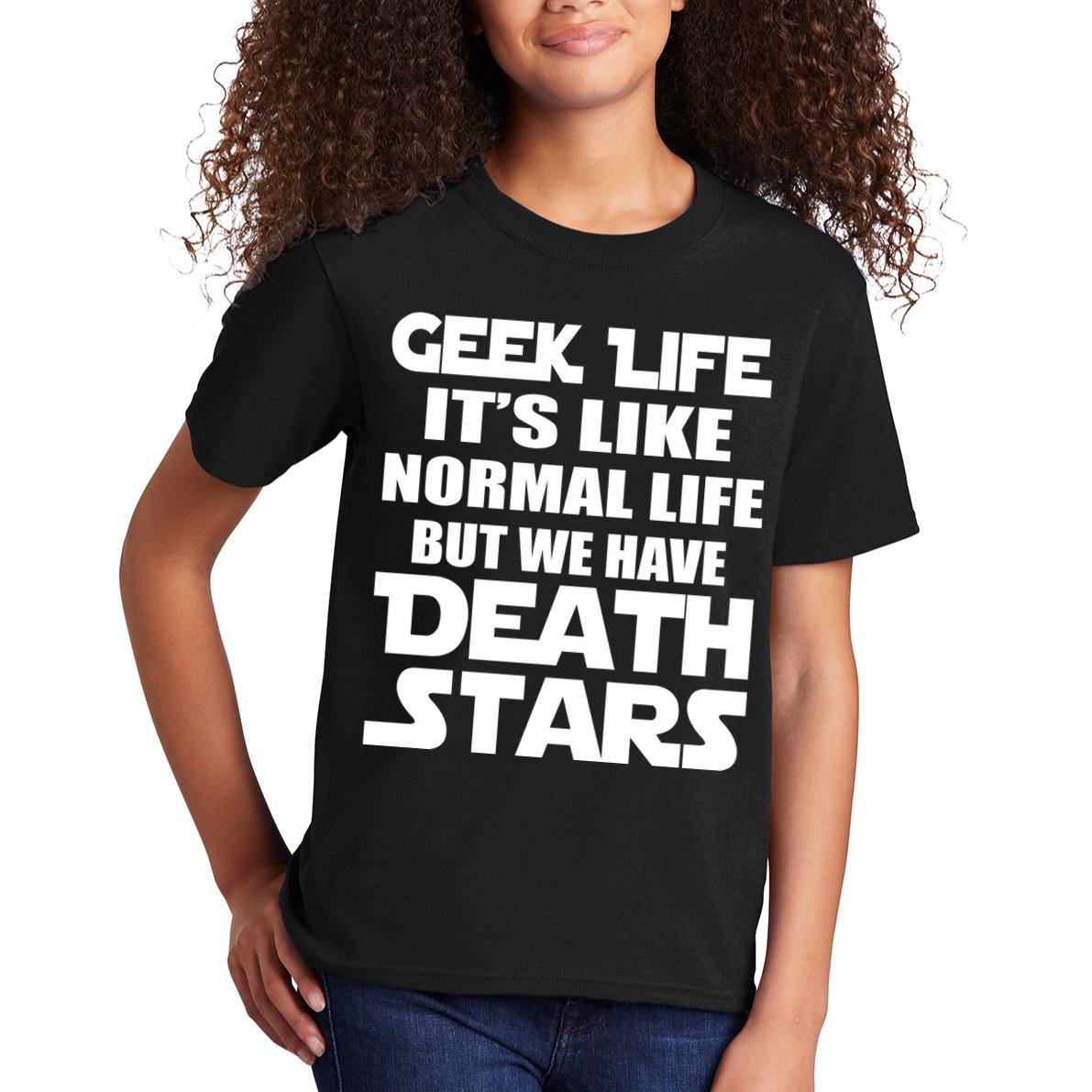 Geek Life Is Normal But We Have Death Stars Kids T-Shirt