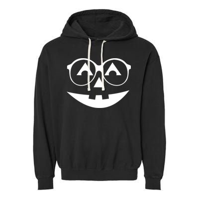 Geeky Pumpkin Jack O Lantern Garment-Dyed Fleece Hoodie