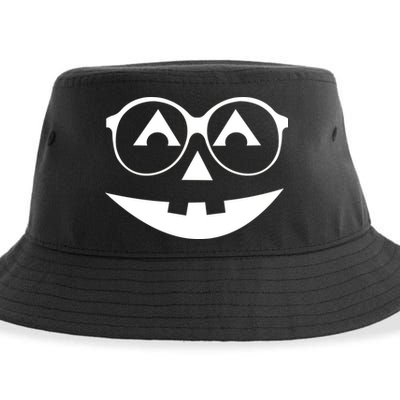 Geeky Pumpkin Jack O Lantern Sustainable Bucket Hat