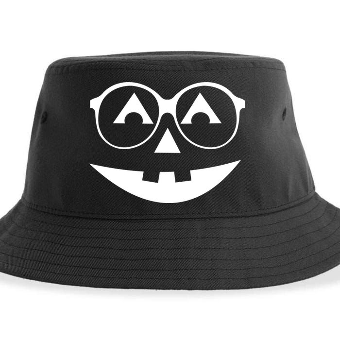 Geeky Pumpkin Jack O Lantern Sustainable Bucket Hat