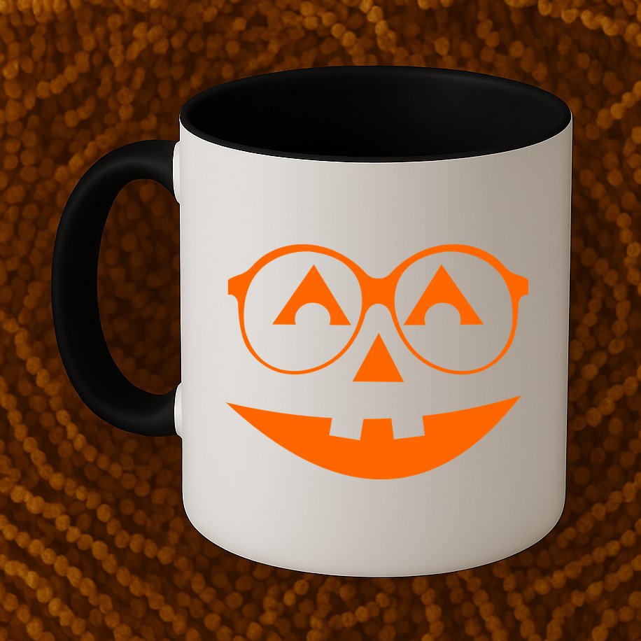 Geeky Pumpkin Jack O Lantern Mug