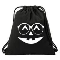 Geeky Pumpkin Jack O Lantern Drawstring Bag