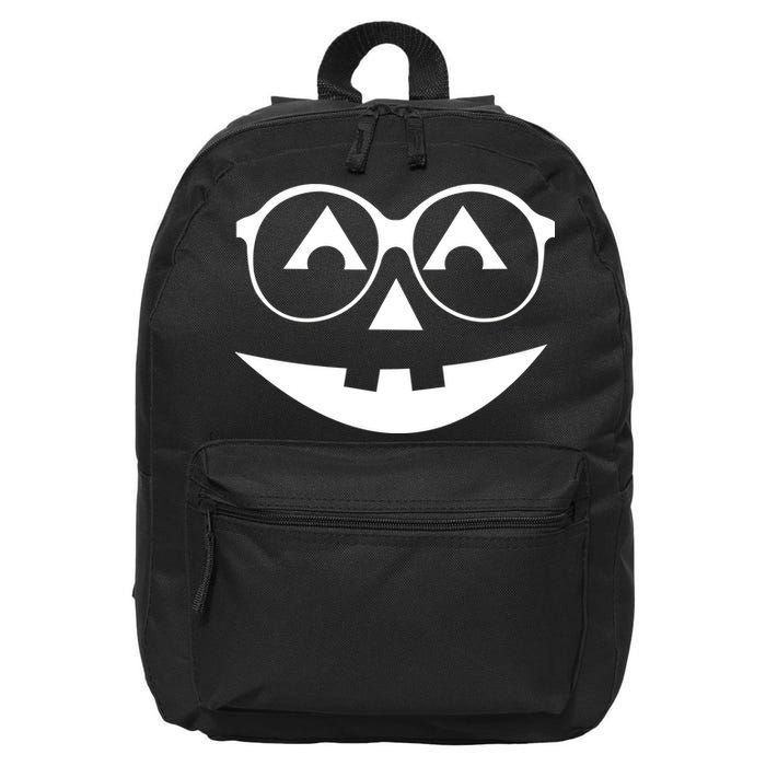 Geeky Pumpkin Jack O Lantern 16 in Basic Backpack