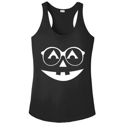 Geeky Pumpkin Jack O Lantern Ladies PosiCharge Competitor Racerback Tank