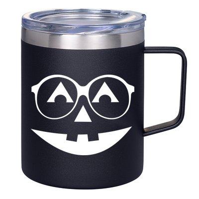 Geeky Pumpkin Jack O Lantern 12oz Stainless Steel Coffee Mug