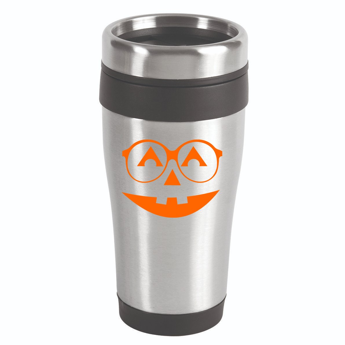 Geeky Pumpkin Jack O Lantern 16oz Travel Tumbler