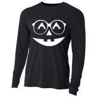 Geeky Pumpkin Jack O Lantern Cooling Performance Long Sleeve Crew