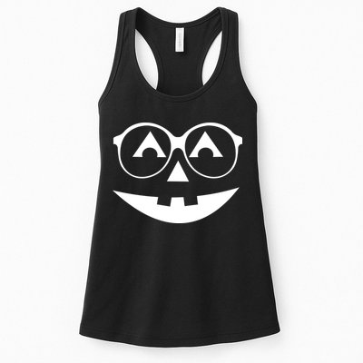 Geeky Pumpkin Jack O Lantern Womens Tank Top