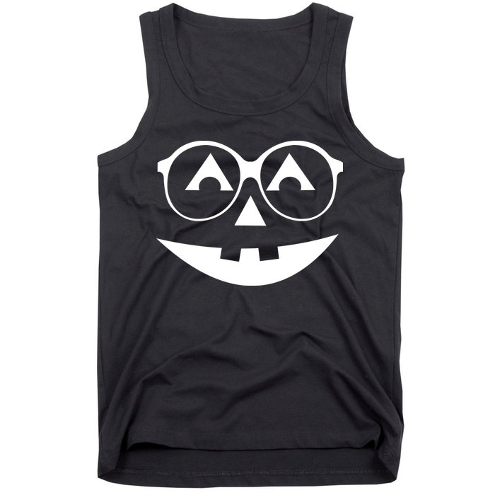 Geeky Pumpkin Jack O Lantern Tank Top