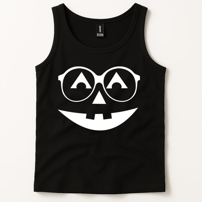 Geeky Pumpkin Jack O Lantern Tank Top