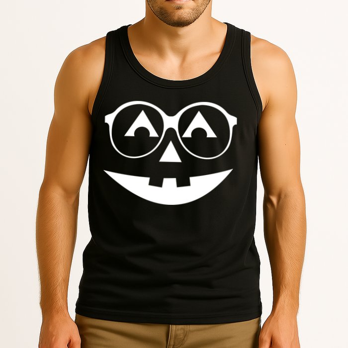 Geeky Pumpkin Jack O Lantern Tank Top
