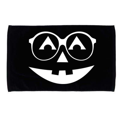 Geeky Pumpkin Jack O Lantern Microfiber Hand Towel