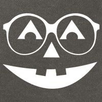Geeky Pumpkin Jack O Lantern Cotton Canvas Backpack