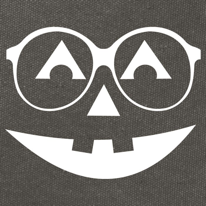 Geeky Pumpkin Jack O Lantern Cotton Canvas Backpack