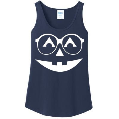 Geeky Pumpkin Jack O Lantern Ladies Essential Tank